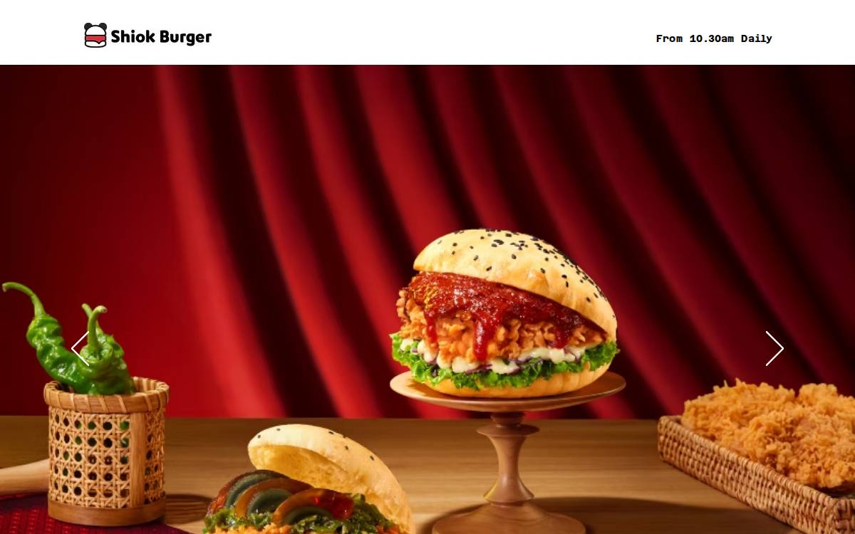 Shiokburger website preview