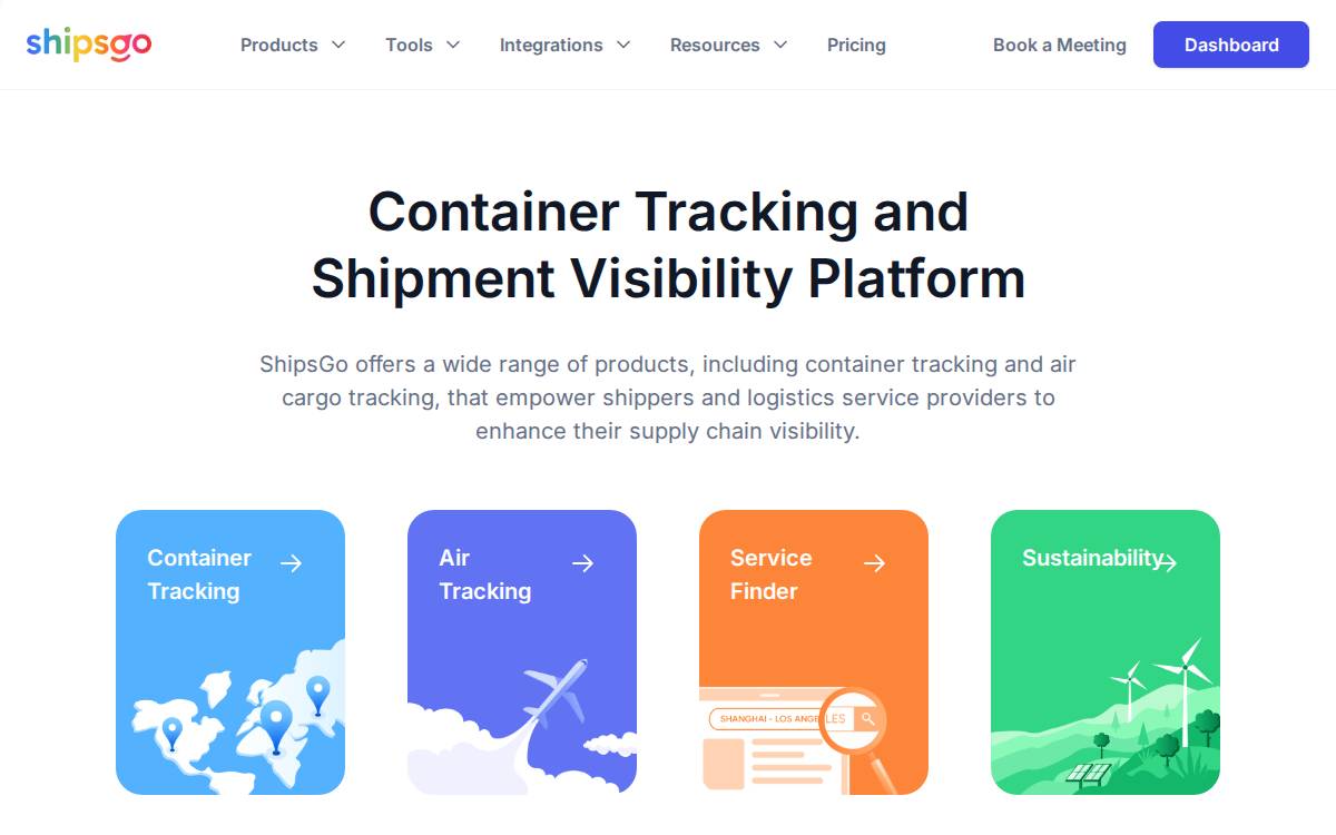 ShipsGo website preview