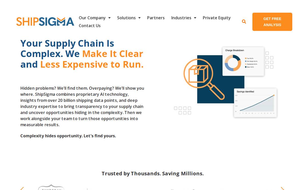 ShipSigma website preview