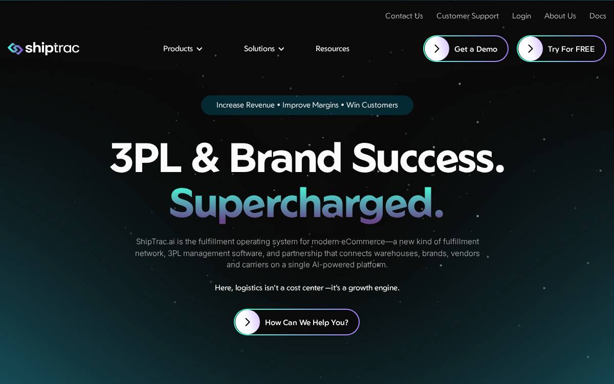 Shiptrac website preview