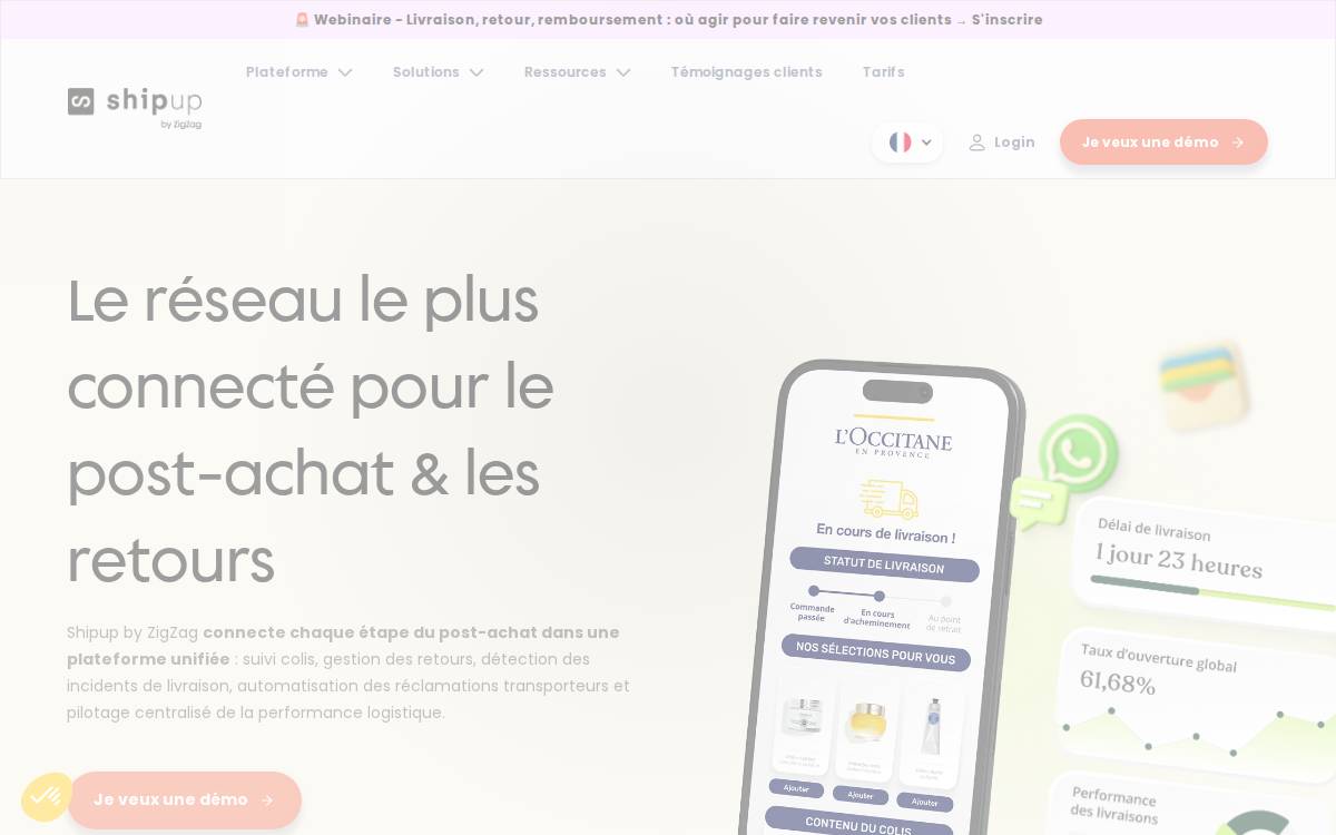 Shipup website preview