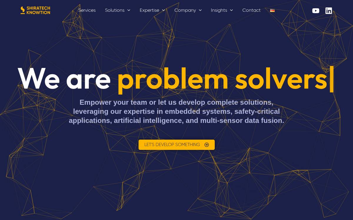 Shiratech website preview