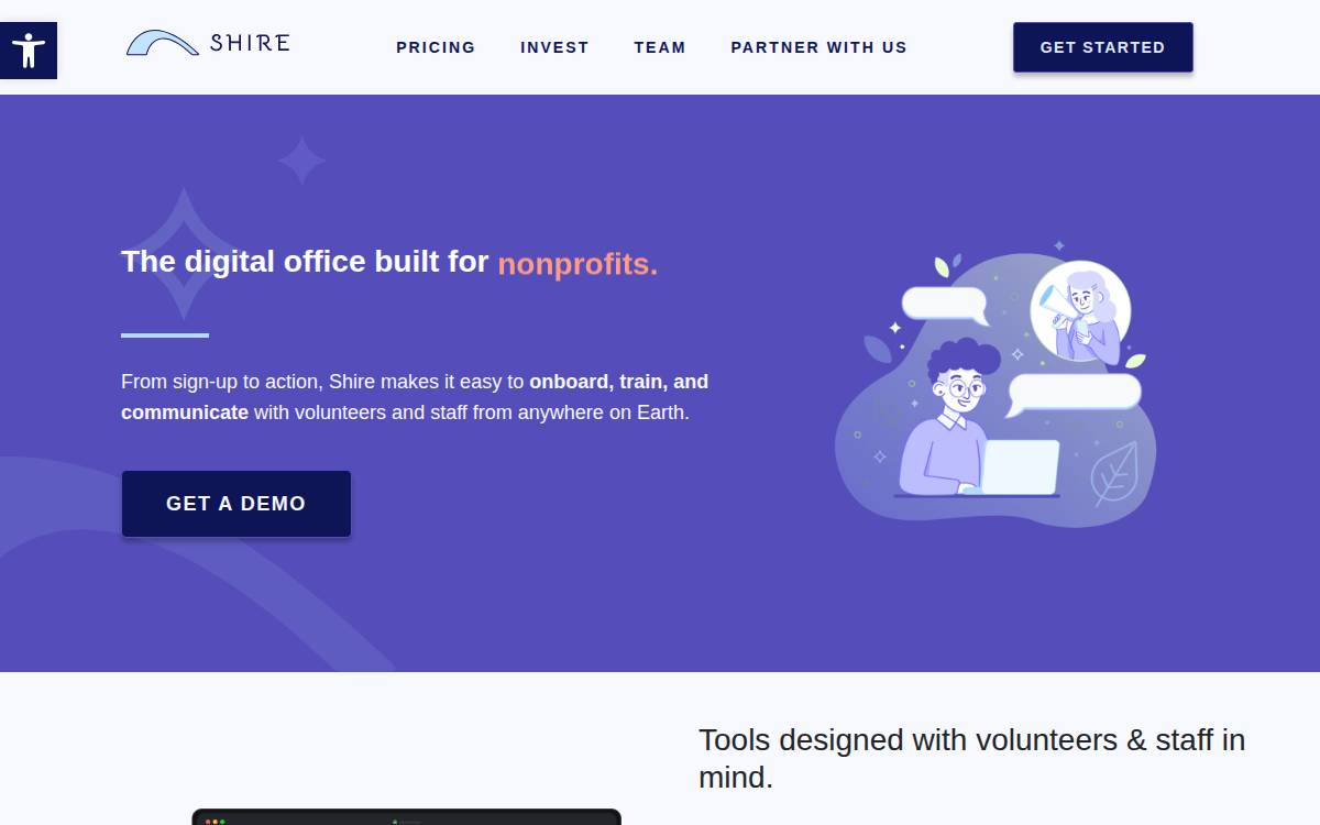 Shire website preview