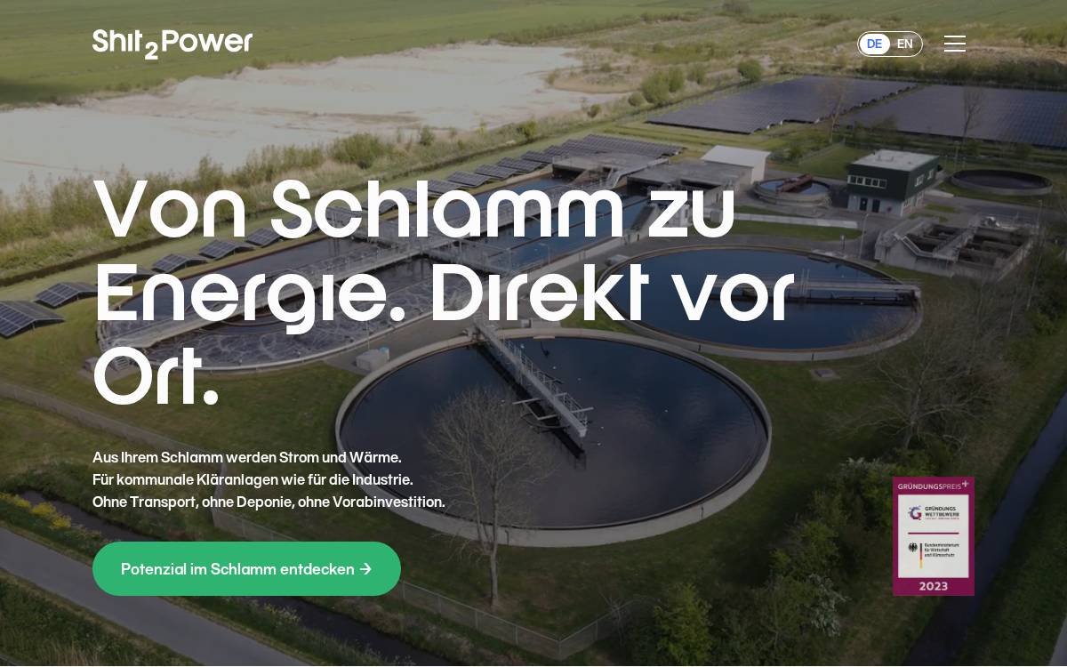 Shit2Power website preview