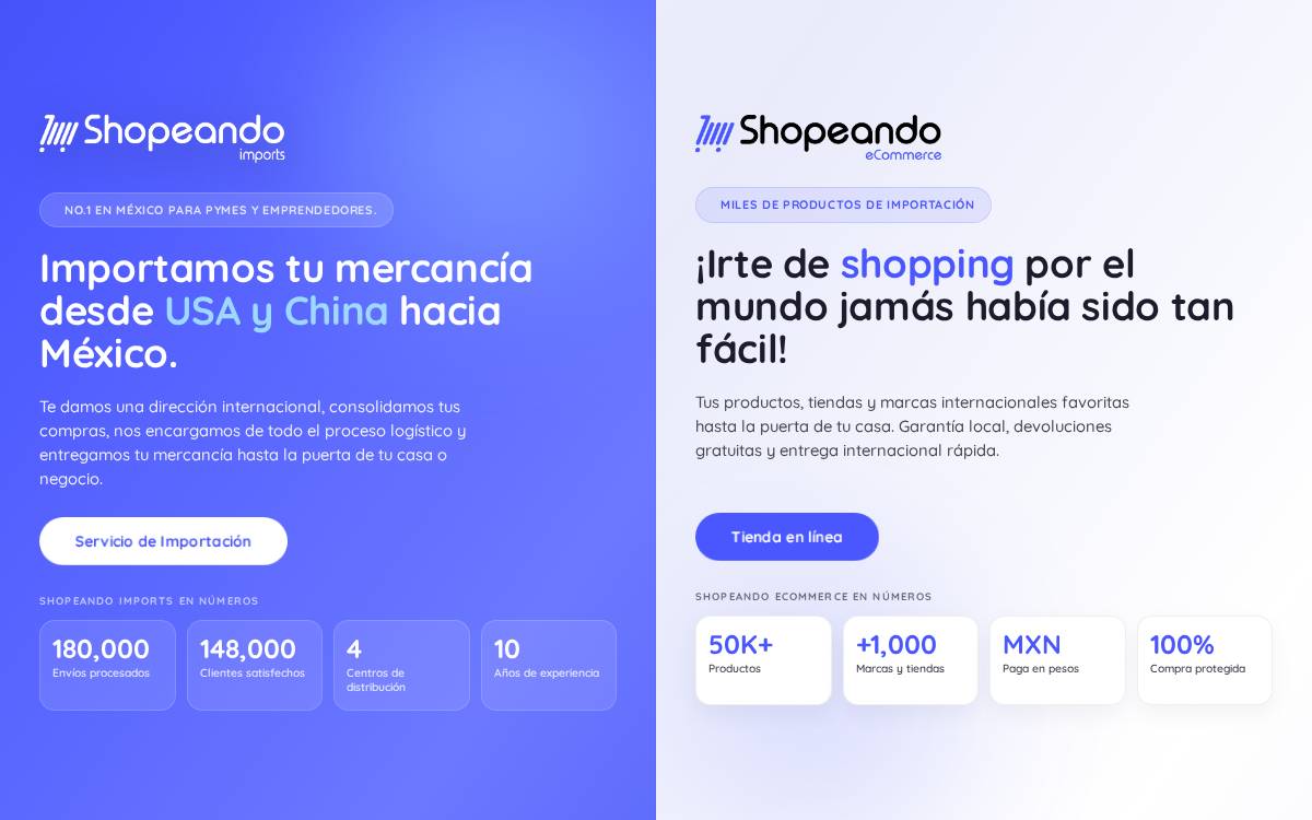 Shopeando website preview