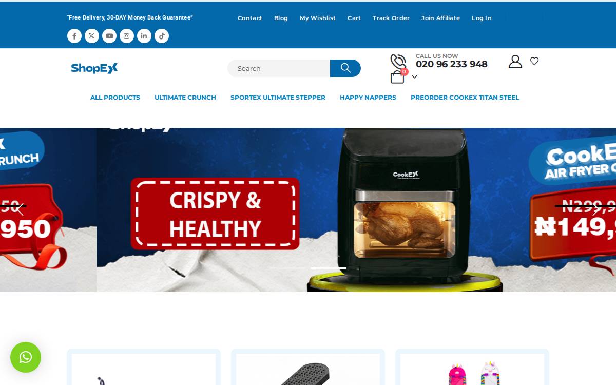 Shopextv website preview