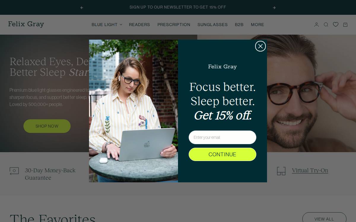 Shopfelixgray website preview