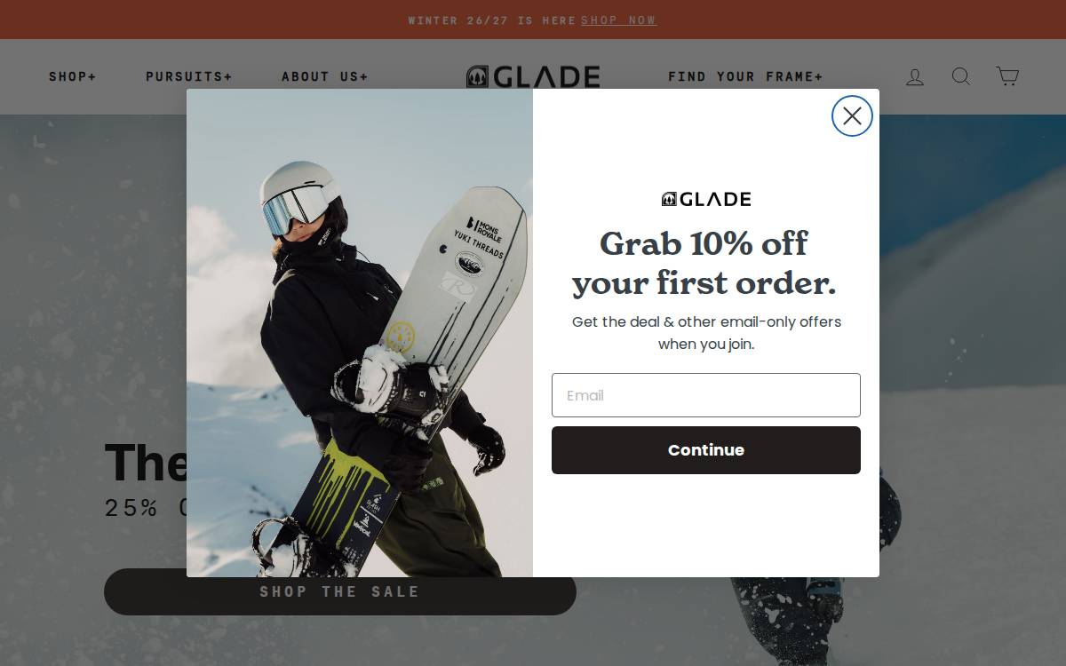 Shopglade website preview