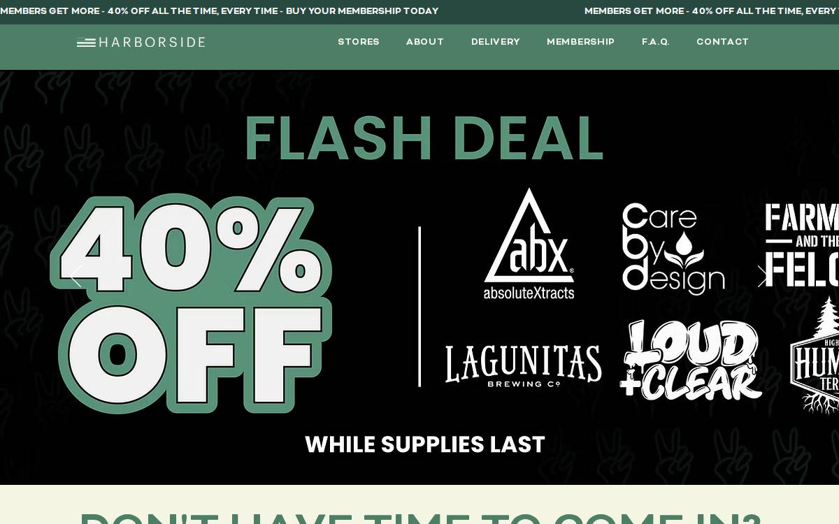 Shopharborside website preview