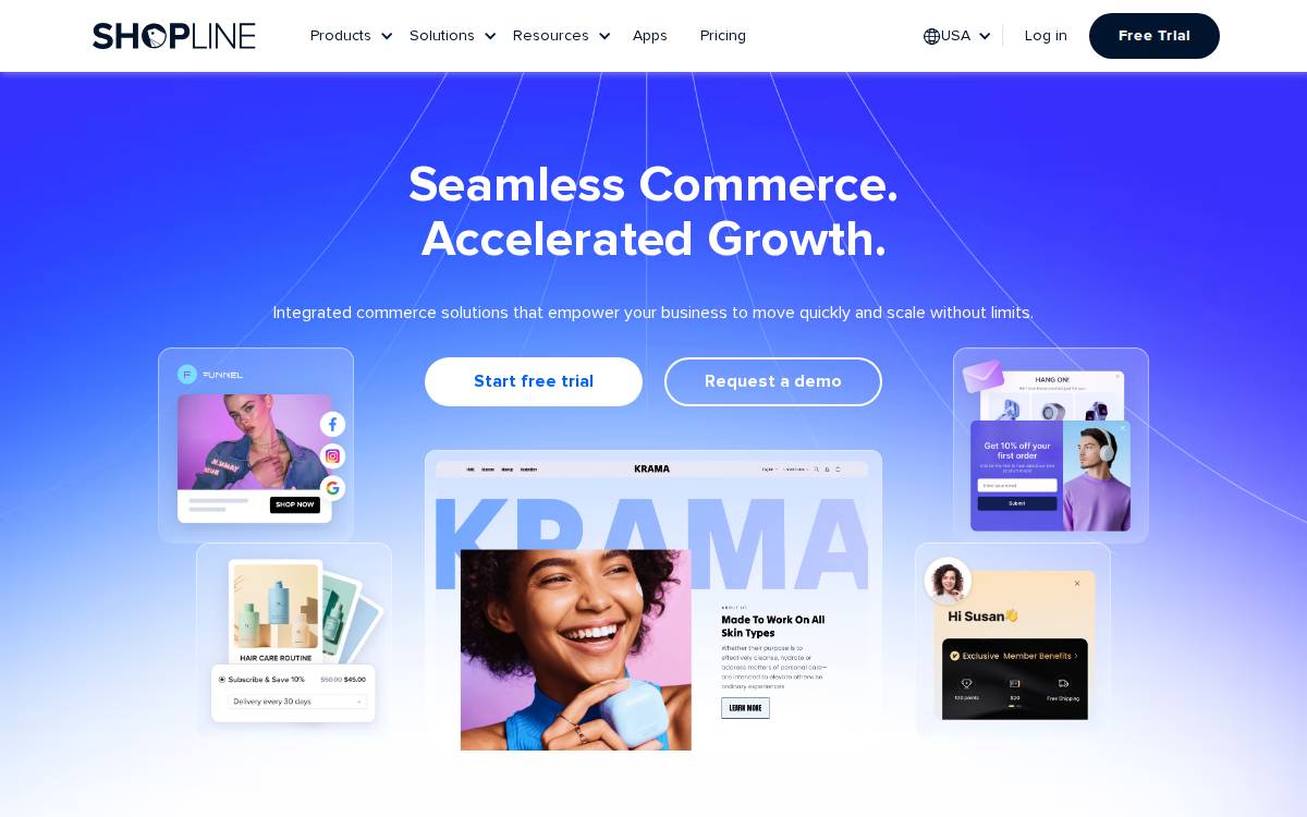 Shopline website preview