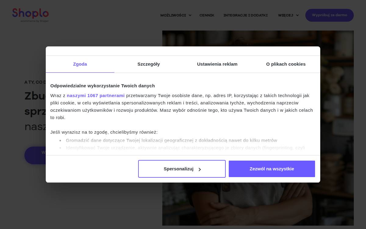Shoplo website preview