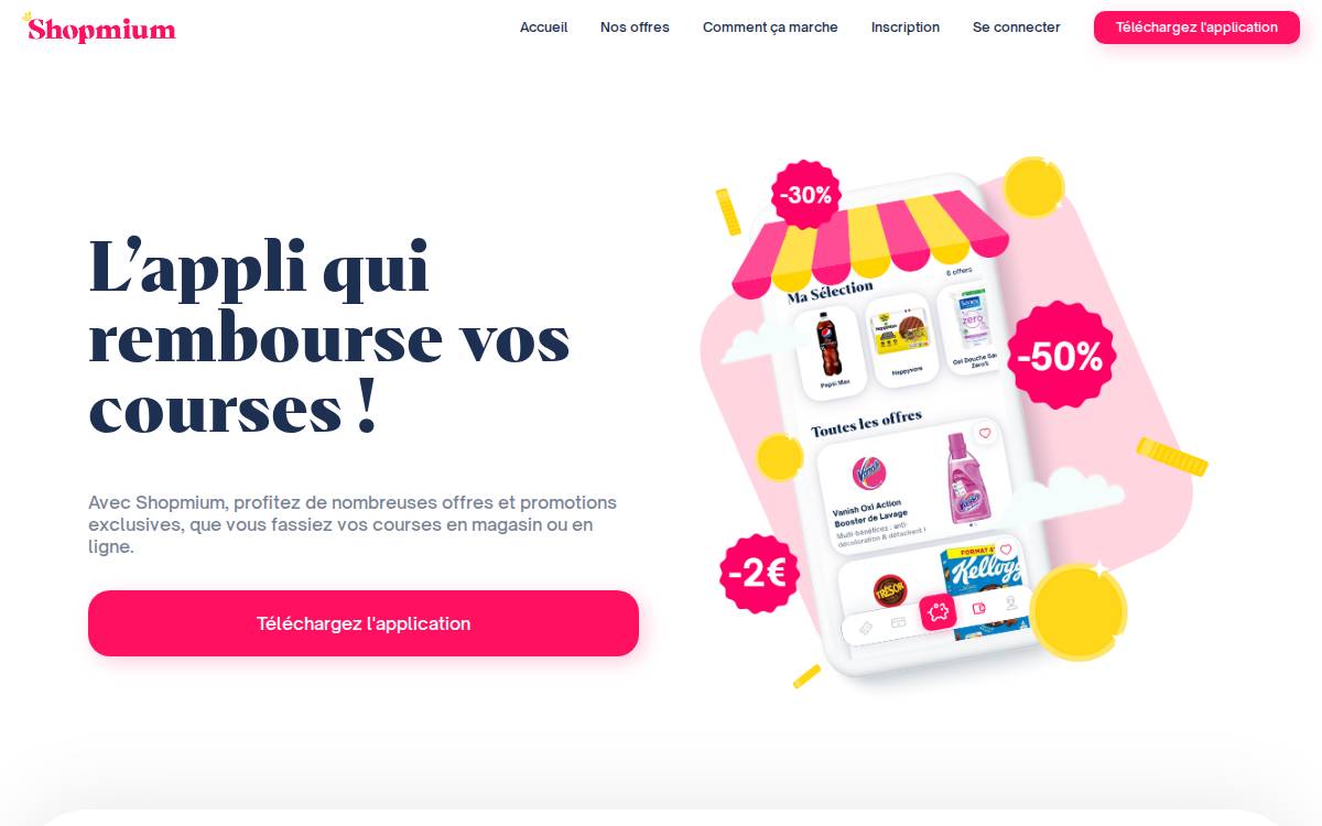 Shopmium website preview