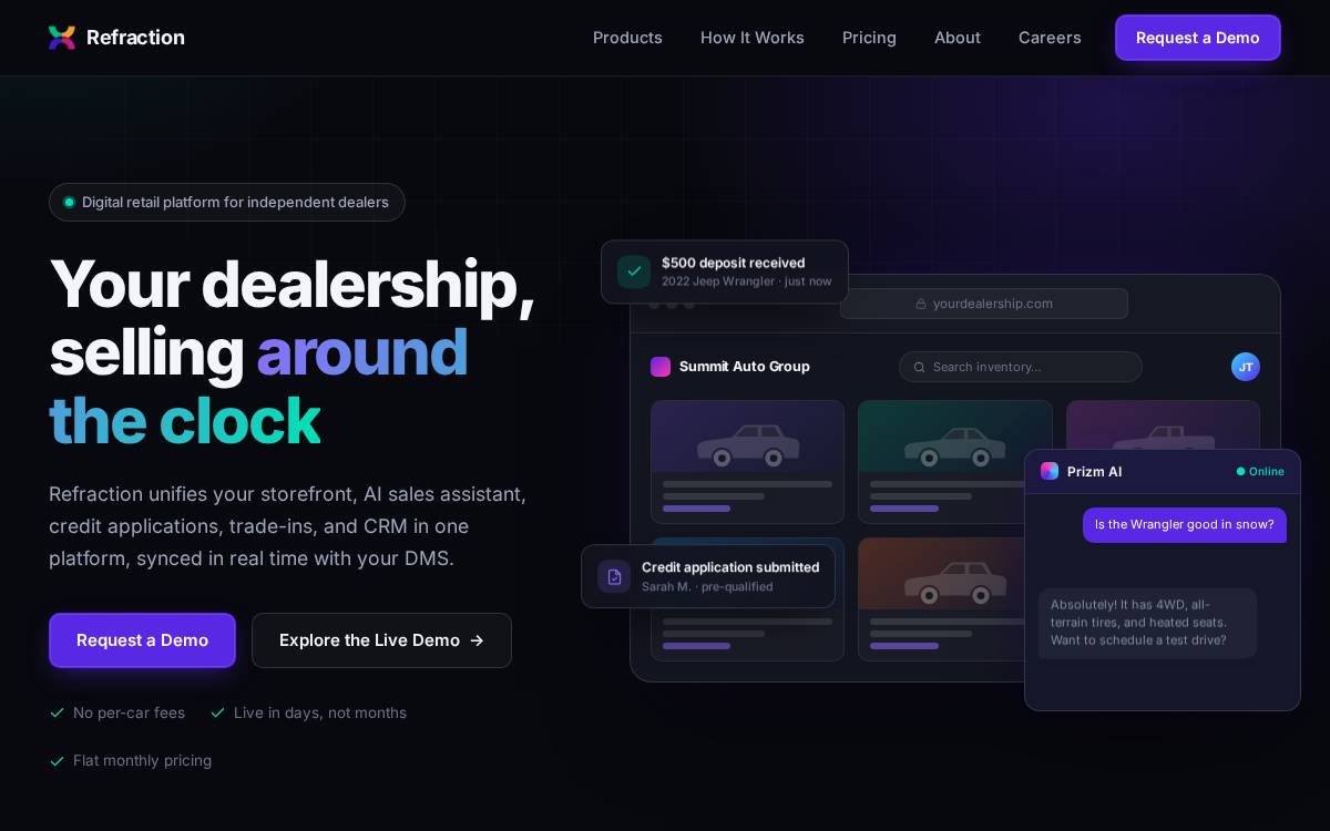 Shoprefraction website preview