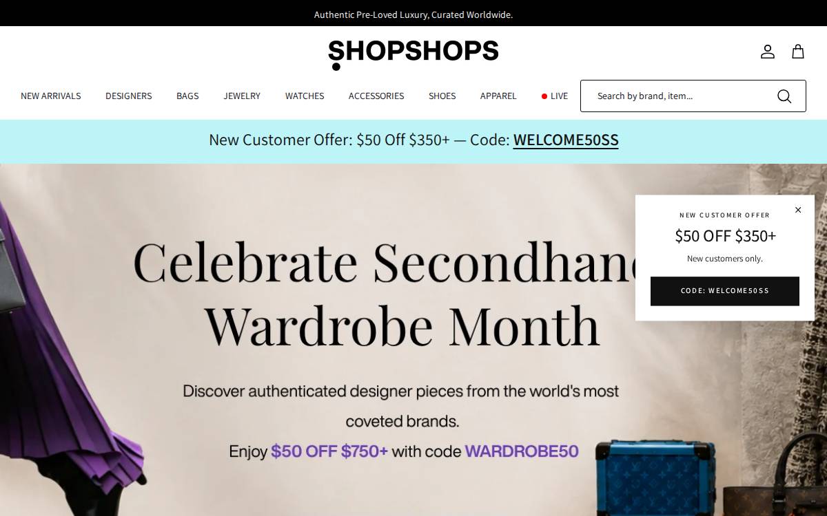 ShopShops website preview
