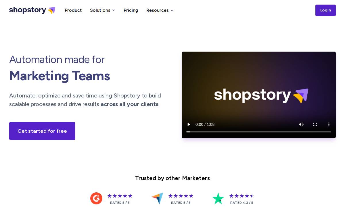shopstory website preview
