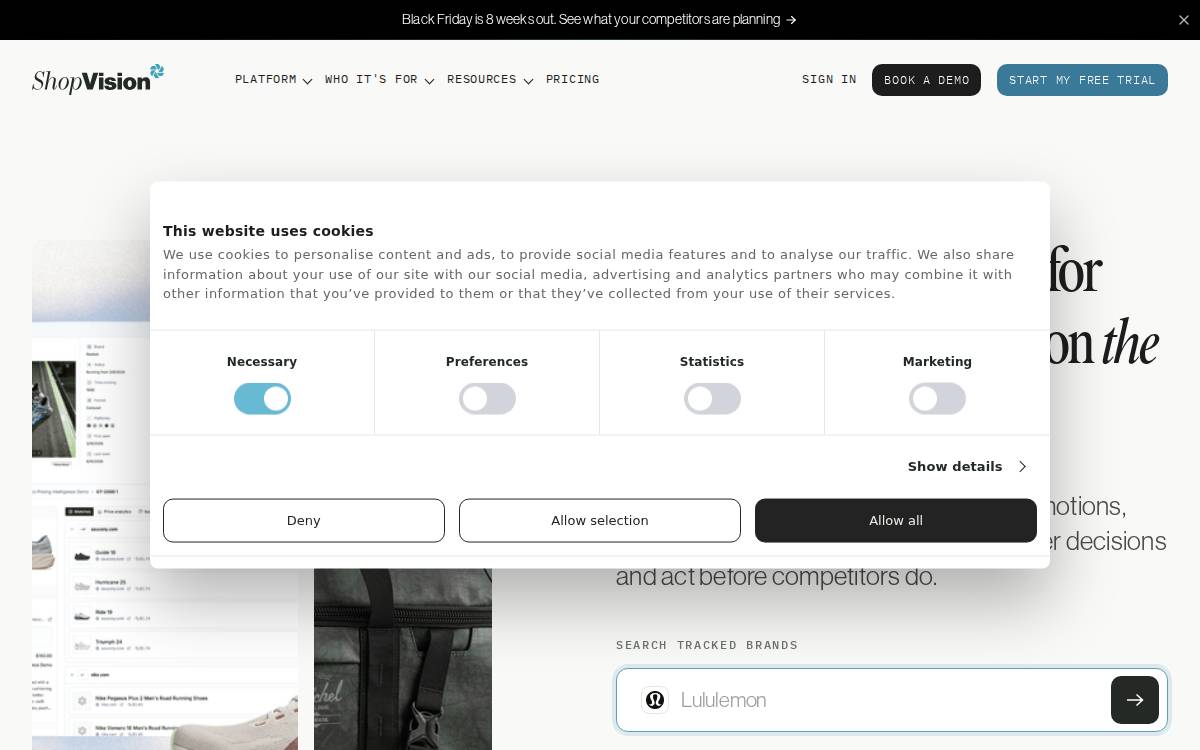 ShopVision website preview
