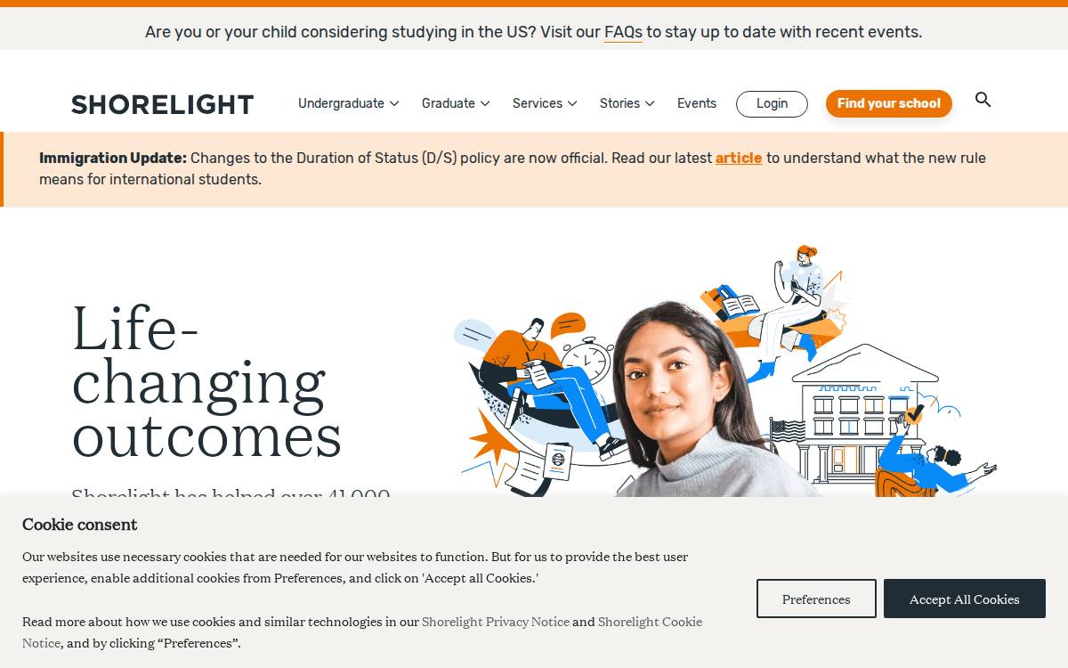 Shorelight website preview