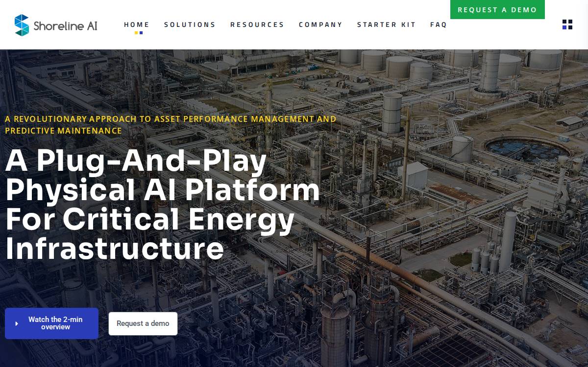 Shoreline AI website preview