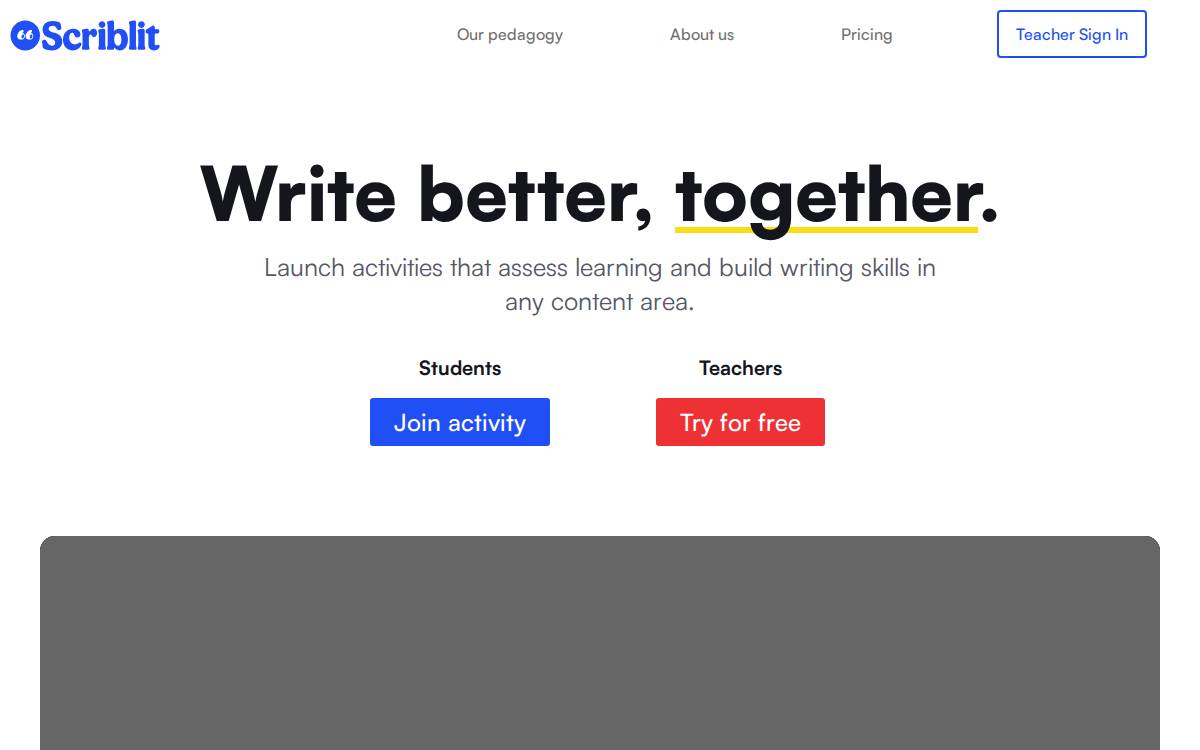 Short Answer website preview