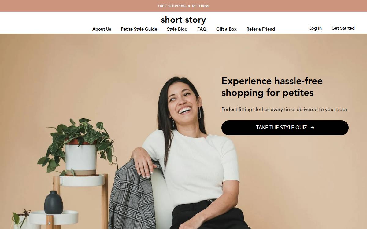 Short Story website preview