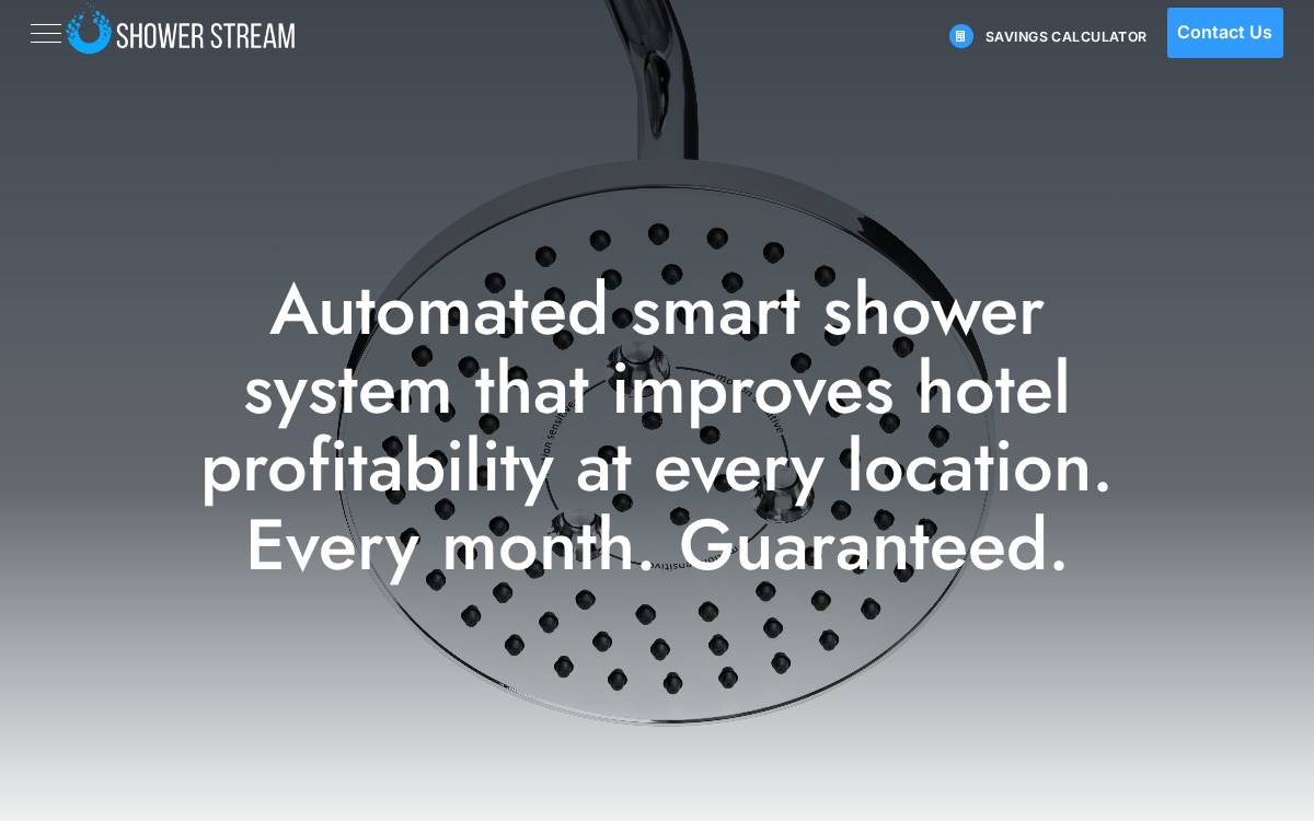 Shower Stream website preview