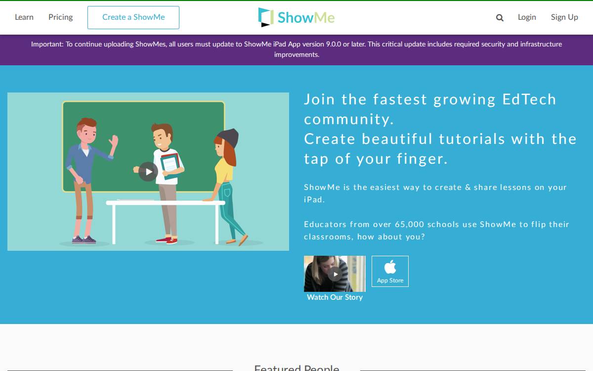 ShowMe website preview