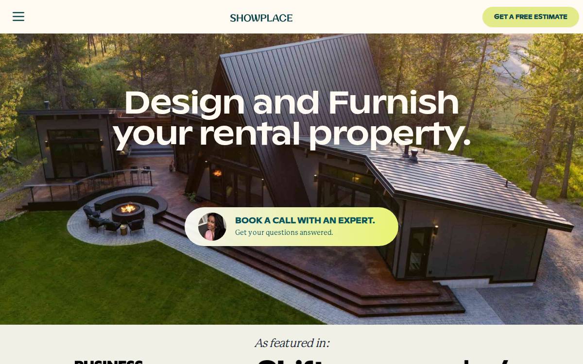 Showplace website preview