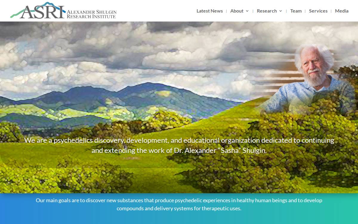 Shulginresearch website preview