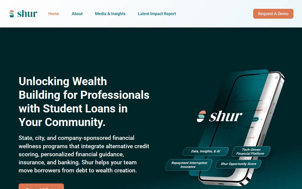 Shur website preview