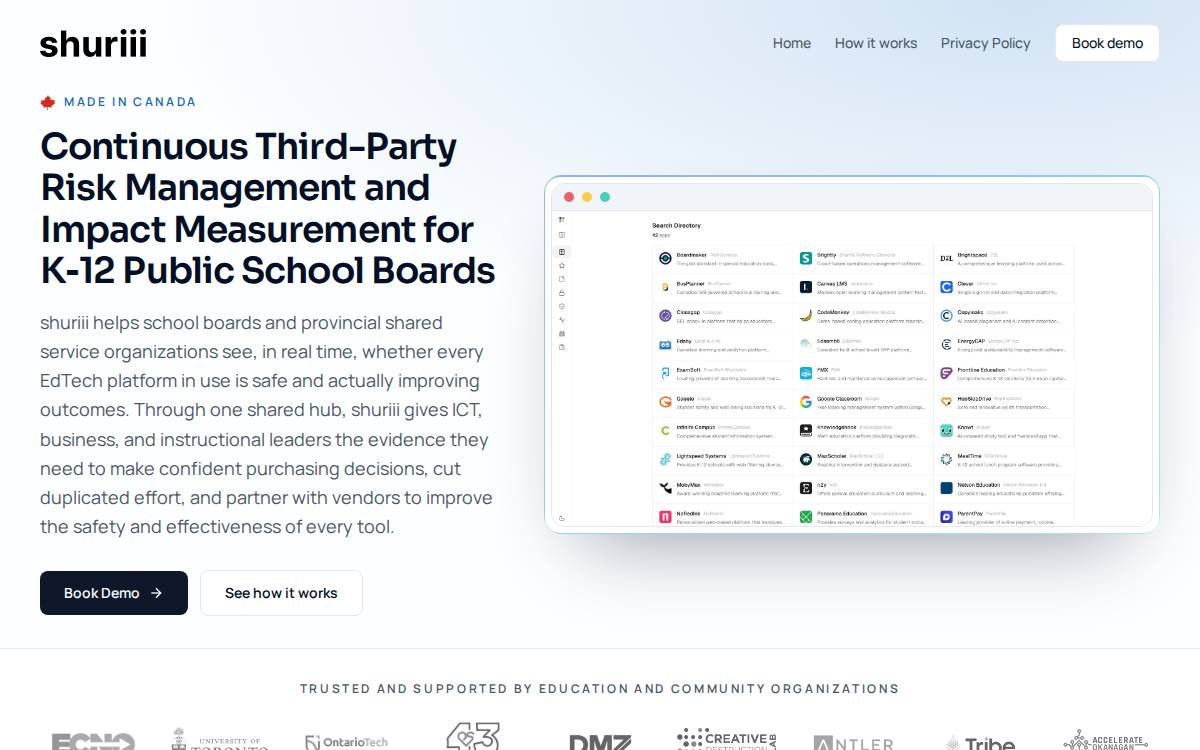 Shuriii website preview