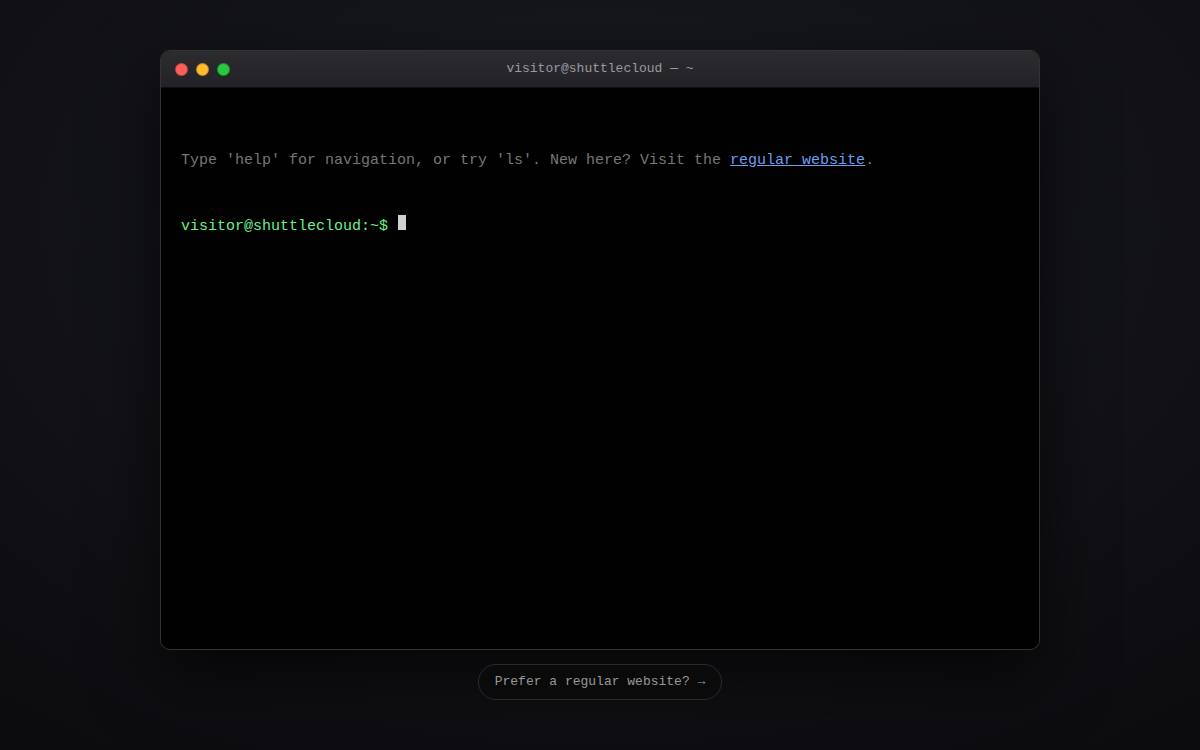 ShuttleCloud website preview