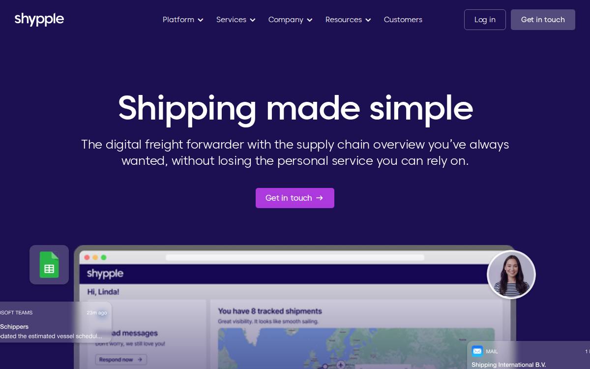 Shypple website preview