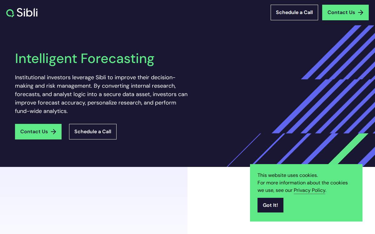 Sibli website preview