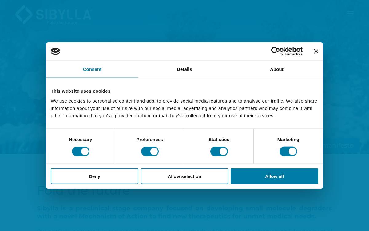 Sibylla website preview