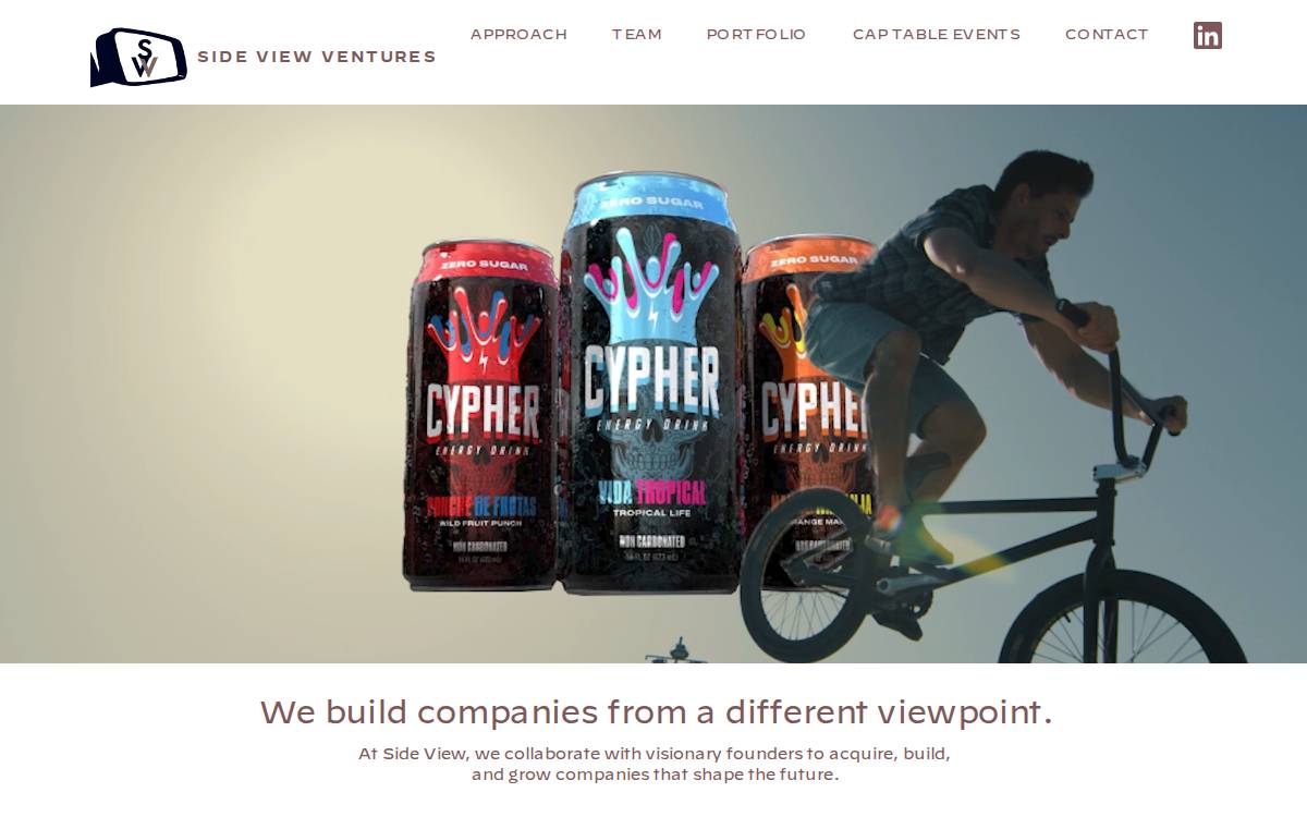 Side View Ventures website preview