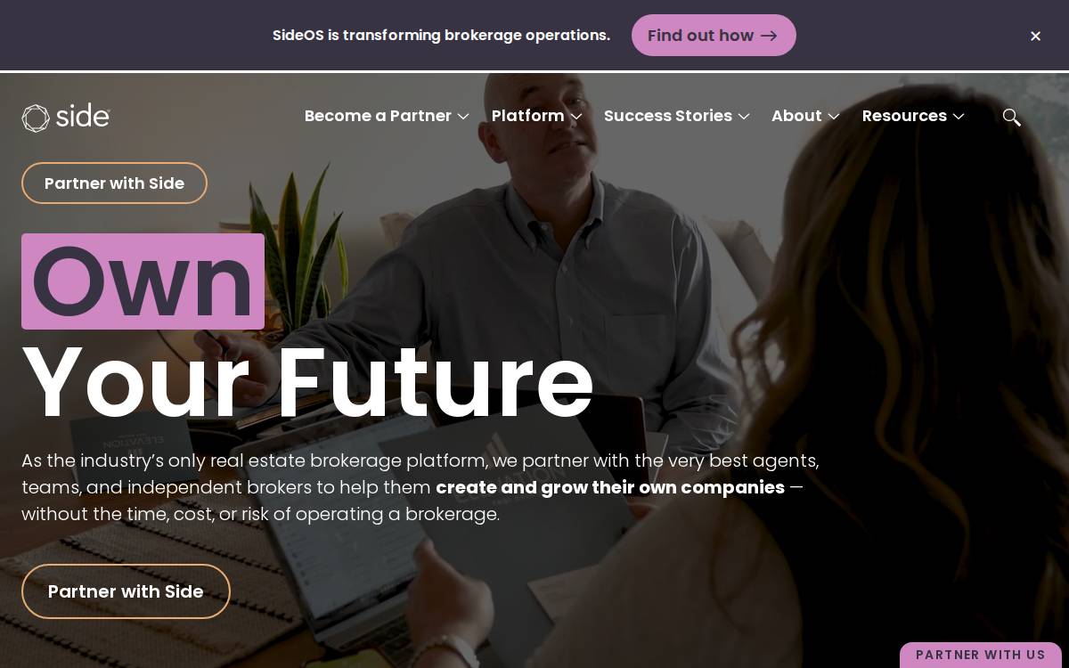Side website preview