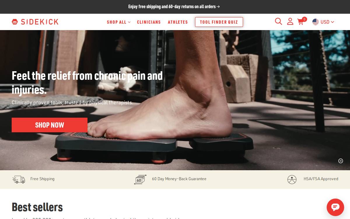 Sidekick website preview