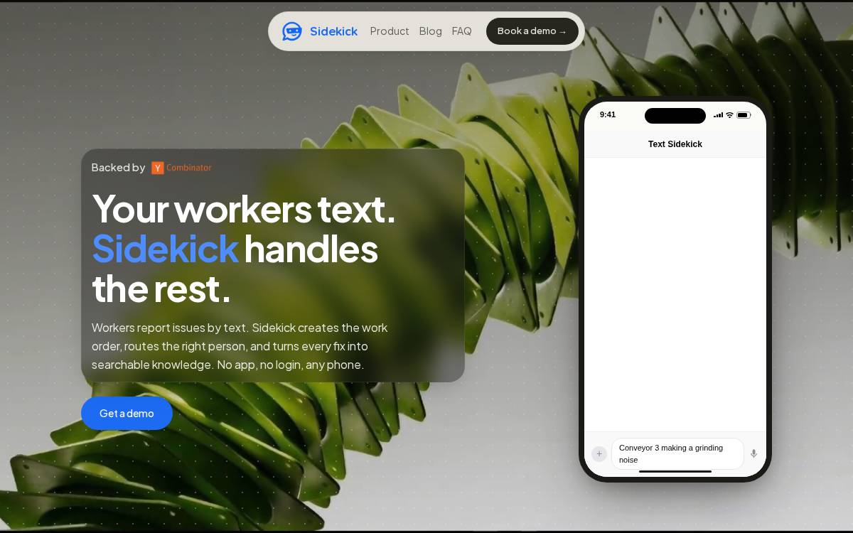 Sidekick website preview