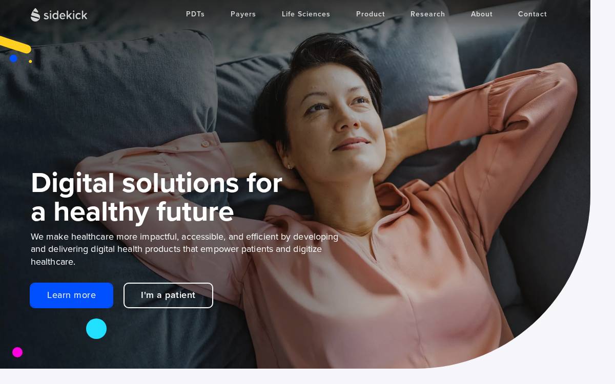 Sidekick Health website preview