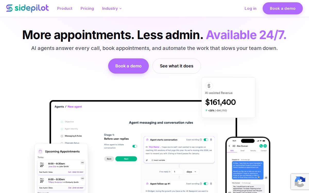 Sidepilot website preview