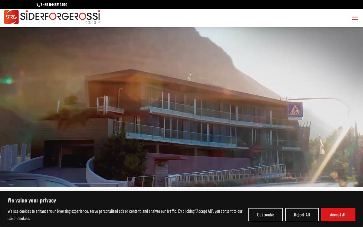 Siderforgerossi website preview