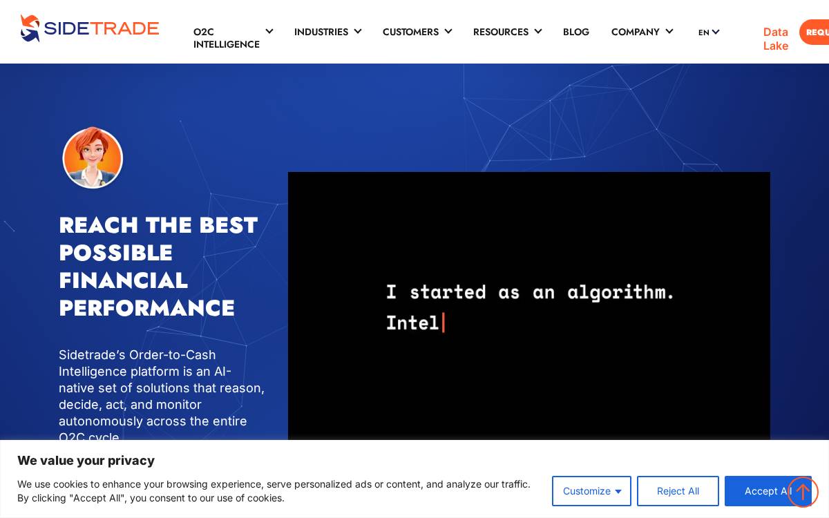 Sidetrade website preview