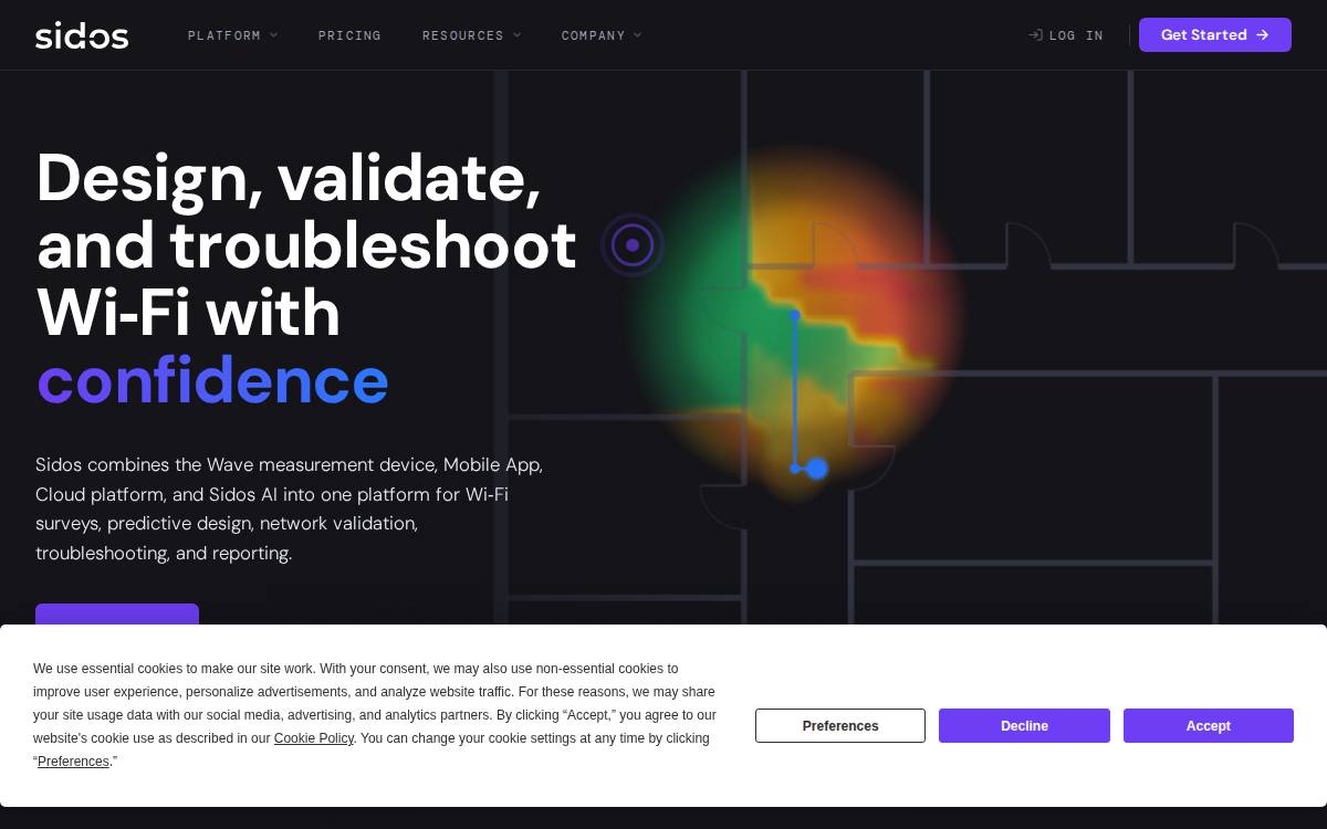 Sidos website preview
