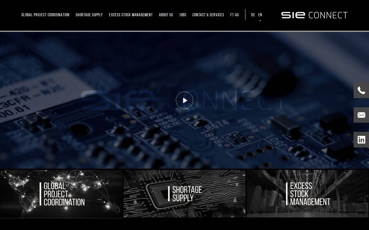 Sie Connect website preview