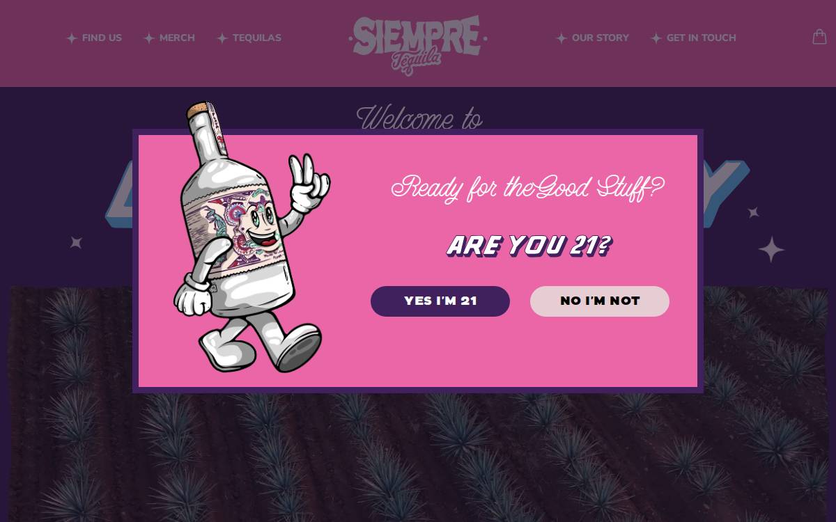 Siempretequila website preview