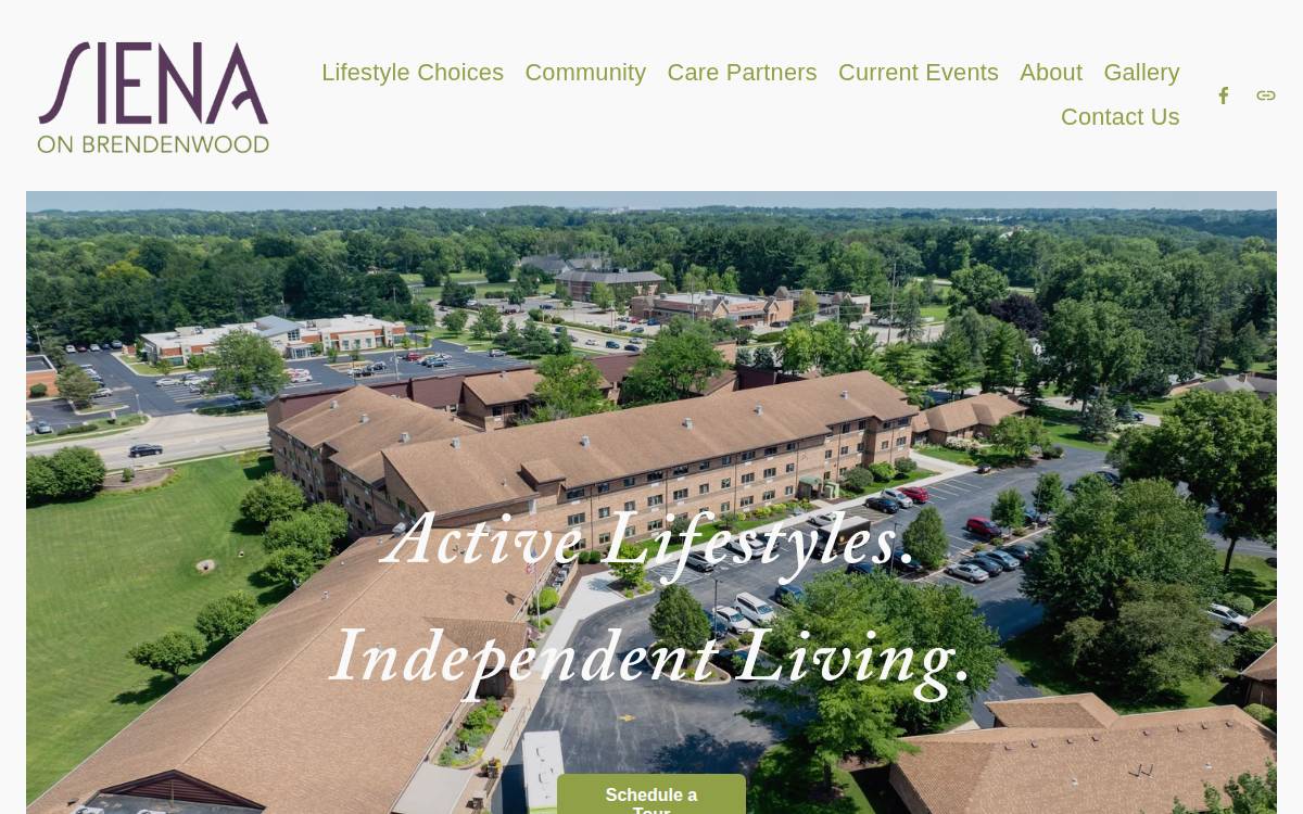 Siena On Brendenwood website preview