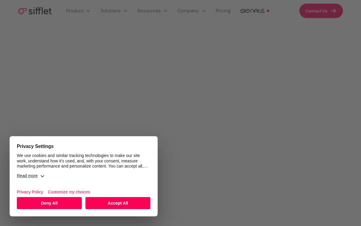 Siffletdata website preview