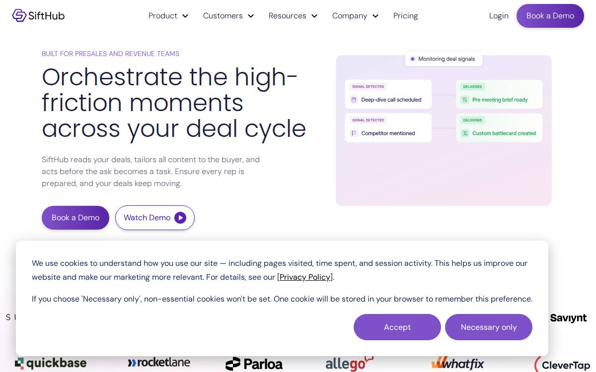 Sifthub website preview