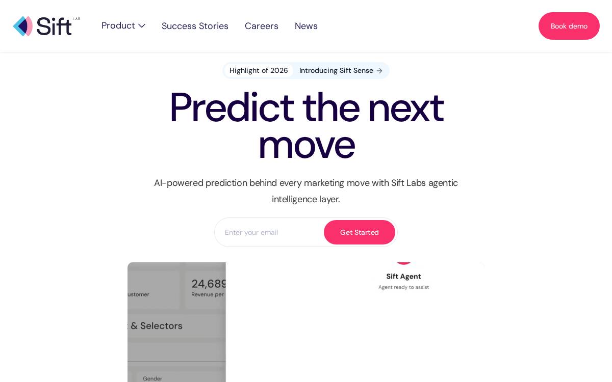 Sift Lab website preview