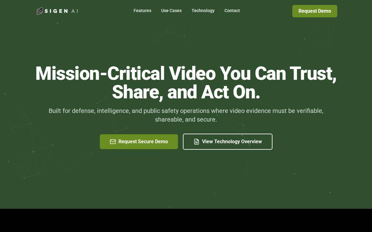 Sigen AI website preview